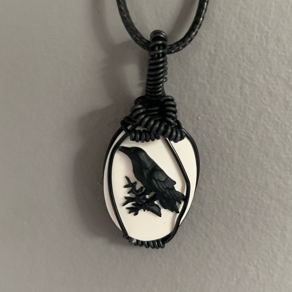 Nevermore Raven Pendant, Handcrafted NWT-🖤HOST PICK🖤 - Picture 5 of 5